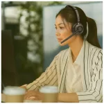 Mikrofonos vezeték nélküli fejhallgató Creative Chat Wireless Bluetooth fekete