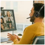 Mikrofonos vezeték nélküli fejhallgató Creative Chat Wireless Bluetooth fekete