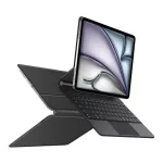 TECH-PROTECT SMARTCASE MÁGNÉSES + BILLENTYÚZET tok iPad Pro 12.9” készülékhez (4/5/6, 2020–2022) / iPad Air 13” készülékhez (1/2, 2024–2025) fekete