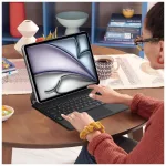 TECH-PROTECT SMARTCASE MÁGNÉSES + BILLENTYÚZET tok iPad Pro 12.9” készülékhez (4/5/6, 2020–2022) / iPad Air 13” készülékhez (1/2, 2024–2025) fekete
