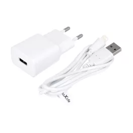   Maxlife MXTC-01 1× USB 2.1A töltő + Lightning kábel fehér