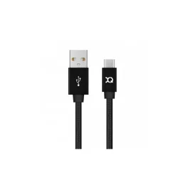 Xqisit kábel Cotton USB C 3.0 1.8m 27749 fekete