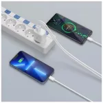 Tech-Protect Hálózati Töltő szett PD20W / QC3.0 USB-A+C + USB-C / Lightning kábellel Fehér