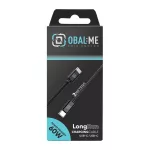 OBAL:ME LongRun USB-C/USB-C kábel 60W 2 m fekete