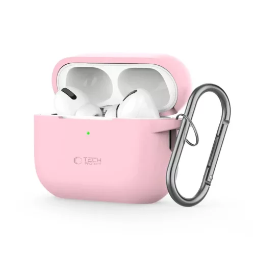 TECH-PROTECT Szilikon kampó Apple AirPods Pro 1/2 készülékhez poros rózsaszín