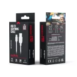 Maxlife USB–Lightning kábel 3,0 m 2A fehér