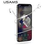 USAMS sztereó fejhallgató EP-24 Lightning iPhone 7/8/X/XS/XS Max/XR készülékhez fehér HSEP2401