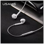 USAMS sztereó fejhallgató EP-24 Lightning iPhone 7/8/X/XS/XS Max/XR készülékhez fehér HSEP2401
