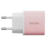 Fali töltő Bazic GoPort Velox Kit USB-C/USB-A GaN 35W kábellel rózsaszín