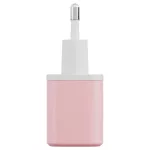 Fali töltő Bazic GoPort Velox Kit USB-C/USB-A GaN 35W kábellel rózsaszín