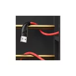 USAMS fonott kábel U41 lightning 2m 2A SJ394USB02 (US-SJ394) Gyors Töltés piros