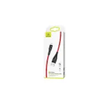 USAMS fonott kábel U41 lightning 2m 2A SJ394USB02 (US-SJ394) Gyors Töltés piros
