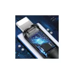USAMS Braided U5 3-in-1 kábel 1.5m 2A fekete (Lightning/microUSB/USB-C) SJ2193IN101 (US-SJ219)