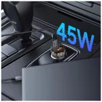 TECH-PROTECT CC01 2-PORT autós töltő PD 45W / QC3.0 fekete