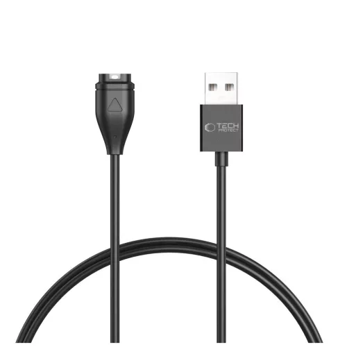 TECH-PROTECT MC04 ULTRABOOST töltő USB kábel 100CM GARMIN WATCH készülékhez fekete