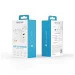 Forever TC-06-45AC GaN PD QC 45W töltő 1× USB-C és 1× USB fehér