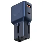 Energea TravelGo Adapter 35 USB-A/USB-C 35W fali töltő kék