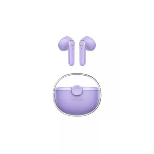 Usams BU bluetooth fülhallgató SZTEREO (v5.1, TWS, zajszűrő + töltőtok) LILA (BHUBU02)