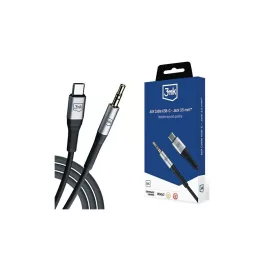 3MK AUX kábel USB-C - Jack 3.5 mm 1m