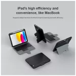 Nillkin Bumper Combo billentyűzetes tok iPad 10.9 2022/11 2025 készülékhez fekete
