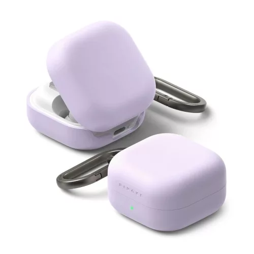 RINGKE szilikon tok Samsung Galaxy Buds 4 / 4 Pro készülékhez, világoslila