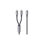 USAMS kábel 2in1 2xUSB-C 72W 1.2m alumínium ötvözet adatkábel Sufeng Series SJ740USB101 (US-SJ7)