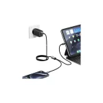 USAMS kábel 2in1 2xUSB-C 72W 1.2m alumínium ötvözet adatkábel Sufeng Series SJ740USB101 (US-SJ7)