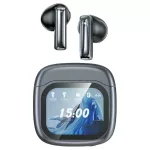 AWEI TP100 ENC vezeték nélküli fejhallgatók Bluetooth 5.4 TWS + dokkoló állomás fekete