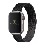 Tactical 351 Loop mágneses rozsdamentes acél szíj Apple Watch 1/2/3/4/5/6/7/8/9/10/SE készülékhez 42/44/45/46mm fekete