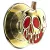 Telefonhoz tervezett Popsockets Round fogó és állvány – Disney Enamel Poison Apple MagSafe – arany 1