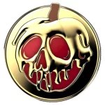 Telefonhoz tervezett Popsockets Round fogó és állvány – Disney Enamel Poison Apple MagSafe – arany 1