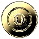 Telefonhoz tervezett Popsockets Round fogó és állvány – Disney Enamel Poison Apple MagSafe – arany 1