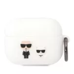 Karl Lagerfeld Apple Airpods Pro tok fehér KLACAPSILKCW