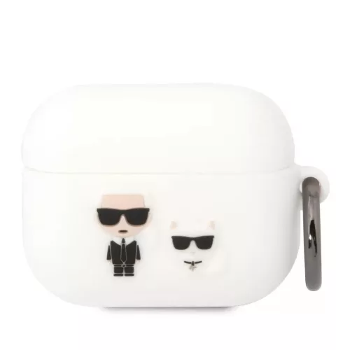 Karl Lagerfeld Apple Airpods Pro tok fehér KLACAPSILKCW