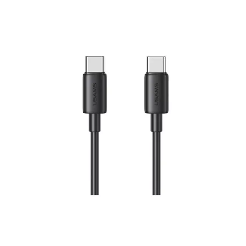 USAMS USB-C to USB-C kábel 60W 1 m Gyors töltés YD Series fekete SJ711USB01(US-SJ711)