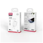 XO CE02C hálózati töltő 2x USB 2,1A fehér