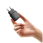 TECH-PROTECT NCA45W-GAN 2-portos hálózati töltő PD 45W / QC3.0 + TYPE-C kábel fekete