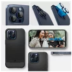 SPIGEN OPTIK PRO GLAS.TR "EZ FIT" kameravédő 2-PACK iPhone 14 Pro / Max, 15 Pro / Max, 16 Pro / Max, 17 Pro / Max készülékhez kék titán