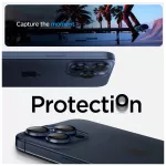 SPIGEN OPTIK PRO GLAS.TR "EZ FIT" kameravédő 2-PACK iPhone 14 Pro / Max, 15 Pro / Max, 16 Pro / Max, 17 Pro / Max készülékhez kék titán
