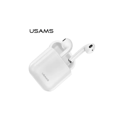 USAMS Bluetooth 5.0 TWS fülhallgatók LU Series vezeték nélküli fehér BHULU01 (US-LU001)