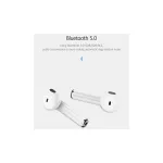 USAMS Bluetooth 5.0 TWS fülhallgatók LU Series vezeték nélküli fehér BHULU01 (US-LU001)