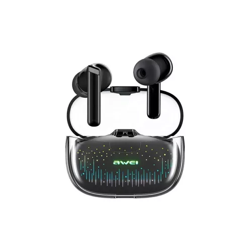 AWEI Bluetooth 5.3 T52 Pro2TWS fejhallgatók + dokkoló állomás fekete