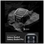 SPIGEN LOCK FIT tok Samsung Galaxy Buds 4 és 4 Pro készülékhez matt fekete