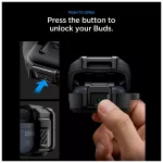SPIGEN LOCK FIT tok Samsung Galaxy Buds 4 és 4 Pro készülékhez matt fekete