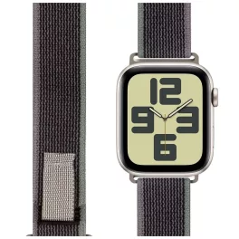   OBAL:ME textil szíj Apple Watch 42-49mm M-L készülékhez szürke/zöld