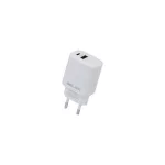 Beline töltő 1x USB-C + 1x USB 20W (only head) PD 3.0 + QC 3.0 BLN2CW20 fehér