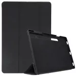 DUX DUCIS DOMO hajtogatható tok ceruzatartóval Samsung Tab S8 Plus (X800/X806), Tab S7 FE (T730/T736B) és Tab S7 Plus (T970/T976B) készülékhez, fekete