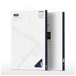 DUX DUCIS DOMO hajtogatható tok ceruzatartóval Samsung Tab S8 Plus (X800/X806), Tab S7 FE (T730/T736B) és Tab S7 Plus (T970/T976B) készülékhez, fekete