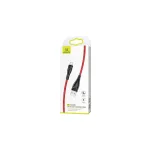 USAMS fonott kábel U41 lightning 3m 2A SJ397USB02 (US-SJ397) Fast Charge piros