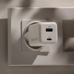 Forever TC-08-45AC GaN PD QC töltő 45W, 1x USB-C, 1x USB, fehér